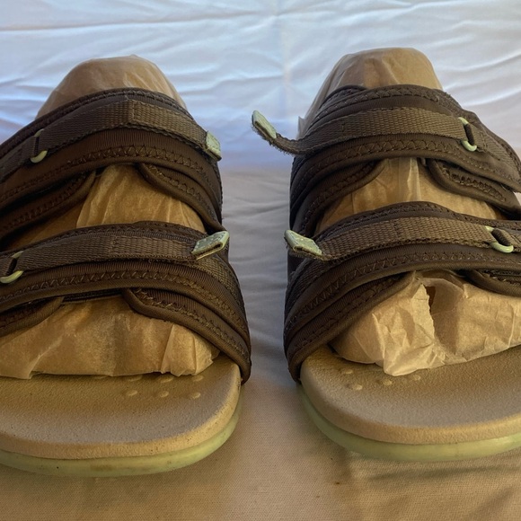 Vionic Sarah Adjustable Double Strap Slides Sandals Grey Blue Size 8.5 New - Picture 2 of 10